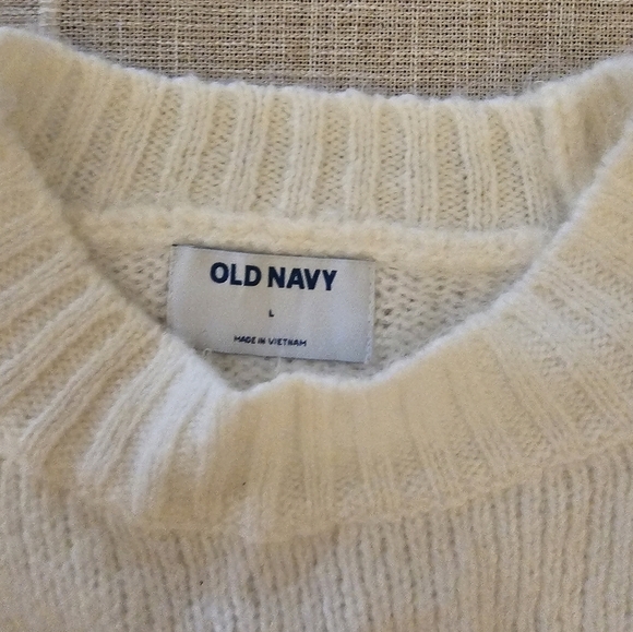NWT Old Navy Large Wool Blend Color Block Pullover Sweater - Picture 3 of 9